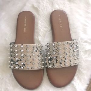 Madden Girl Studded Spike Snake Sandals